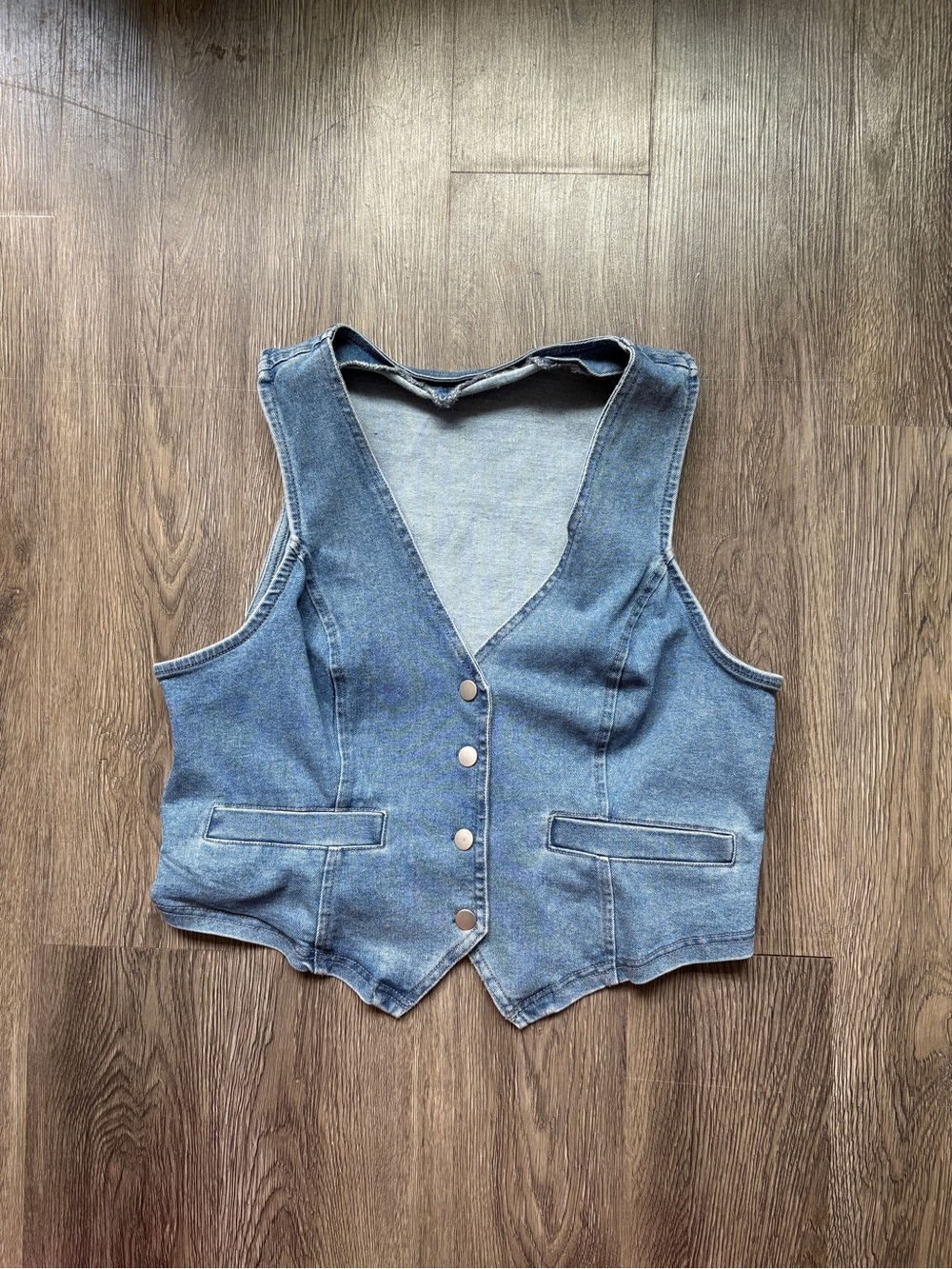 Blue Denim Vest | Western Cowboy